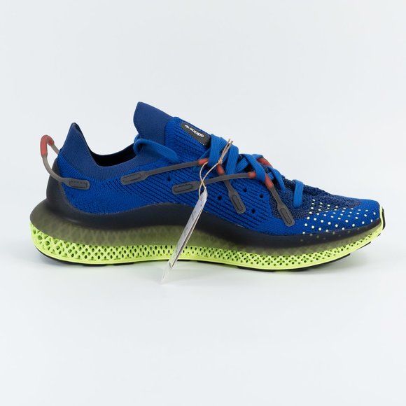 Adidas Original Men\'s 4D Fusio \'Bold Blue/Light Flash Yellow\' H04509 size 10.5 main image 4